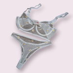 ست لباس زیر زنانه تور سفید