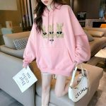 هودی دخترانه لش صورتی